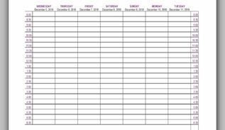Appointment Schedule Template 03