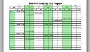 Dupont Shift Schedule 08