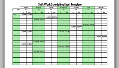 Dupont Shift Schedule 08