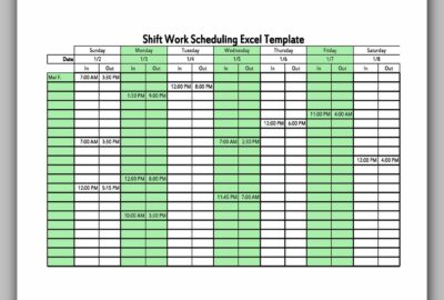 Dupont Shift Schedule 08