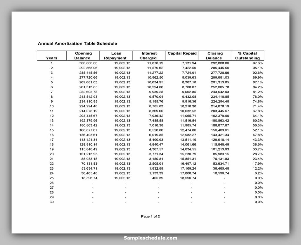 Loan Amortization Schedule 11