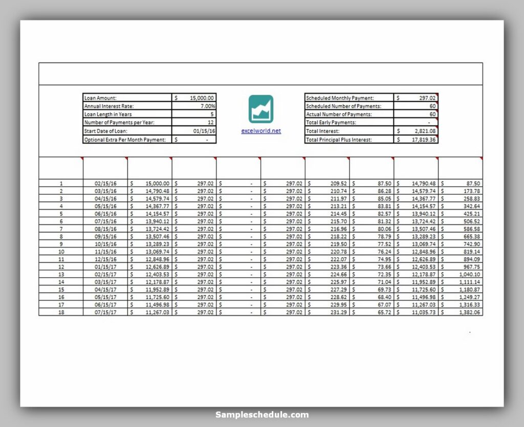 Loan Amortization Schedule 23