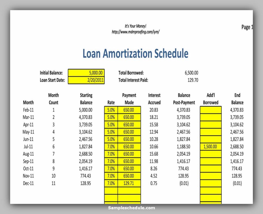 Loan Amortization Schedule 24