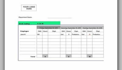 Nurse Schedule Template 03