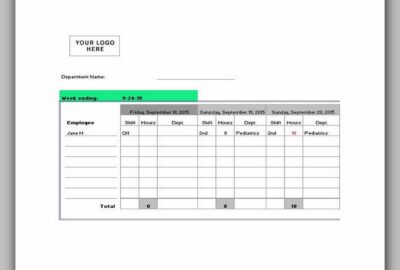 Nurse Schedule Template 03