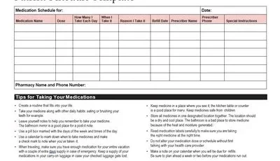 Patient Schedule Template Featured