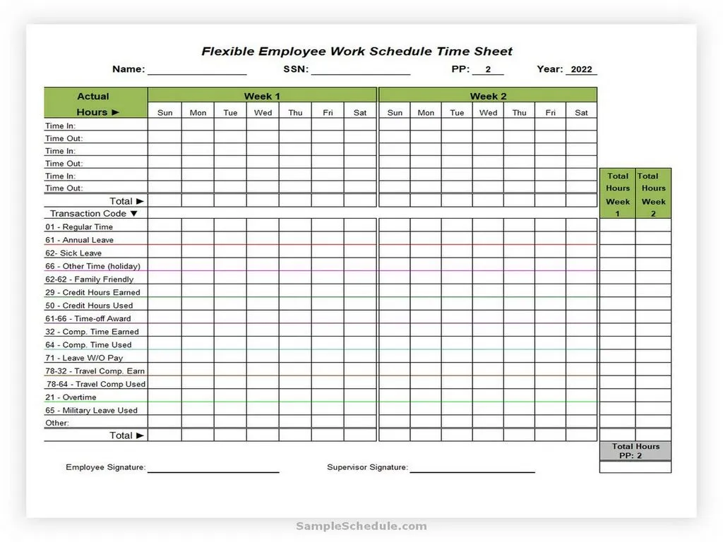 Weekly Employee Shift Schedule Template Excel 08
