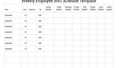 Weekly Employee Shift Schedule Template Excel Featured