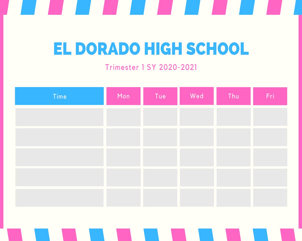 10+ Amazing Class Schedule Template Word - sample schedule