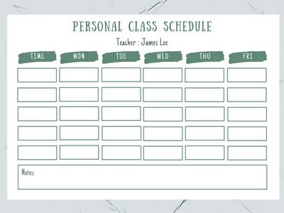 10+ Amazing Class Schedule Template Word - sample schedule