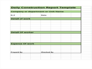 10+ Free Construction Daily Log Template - sample schedule