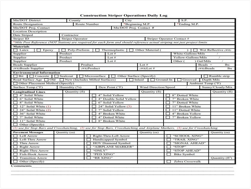 Construction Daily Log Template 09