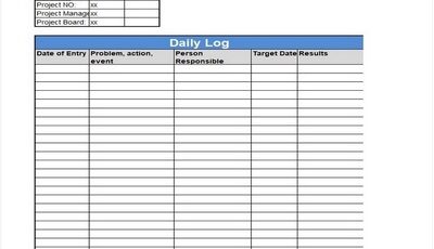 Daily Log Template Featured