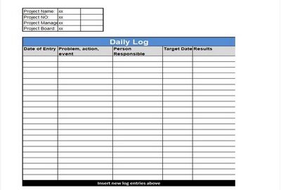 Daily Log Template Featured
