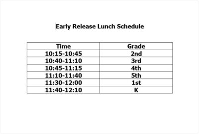 15  Useful Lunch Schedule Template To Make A Discipline and Healthy