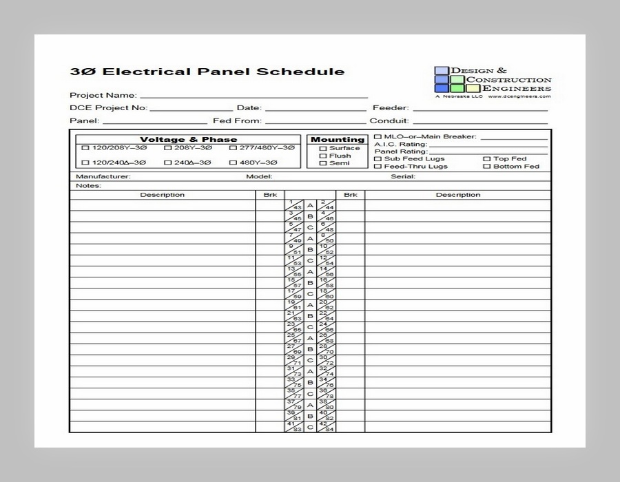 25+ Free Panel Schedule Template Excel - sample schedule