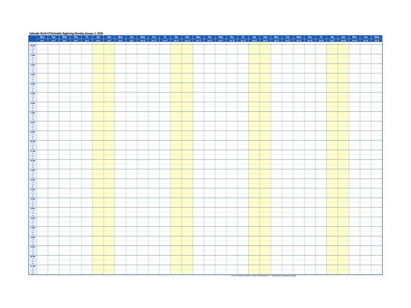 Employee Shift Schedule Excel 02