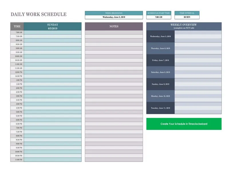 Employee Shift Schedule Excel 08