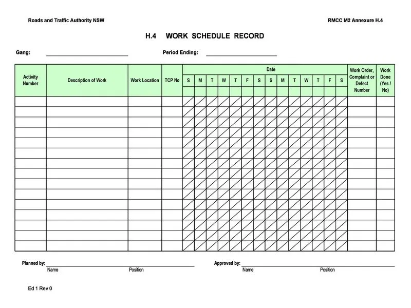 Employee Shift Schedule Excel 10