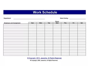 Employee Shift Schedule Excel 14