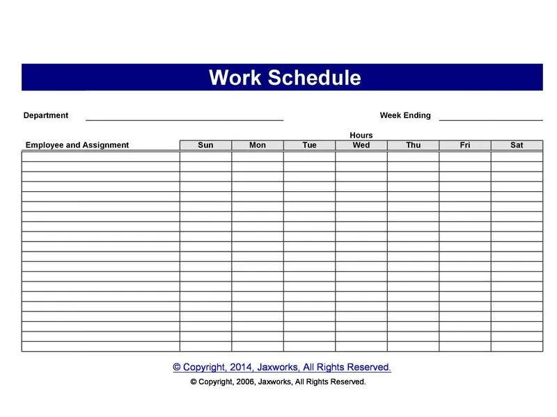 Employee Shift Schedule Excel 14
