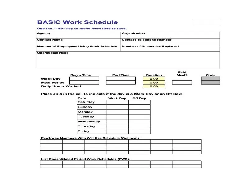 Employee Shift Schedule Excel 25