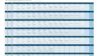 Employee Training Schedule Template Excel Featured