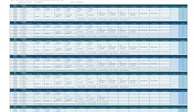 Employee Training Schedule Template Excel Featured