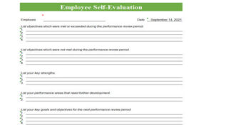 Employee self evaluation Feratured