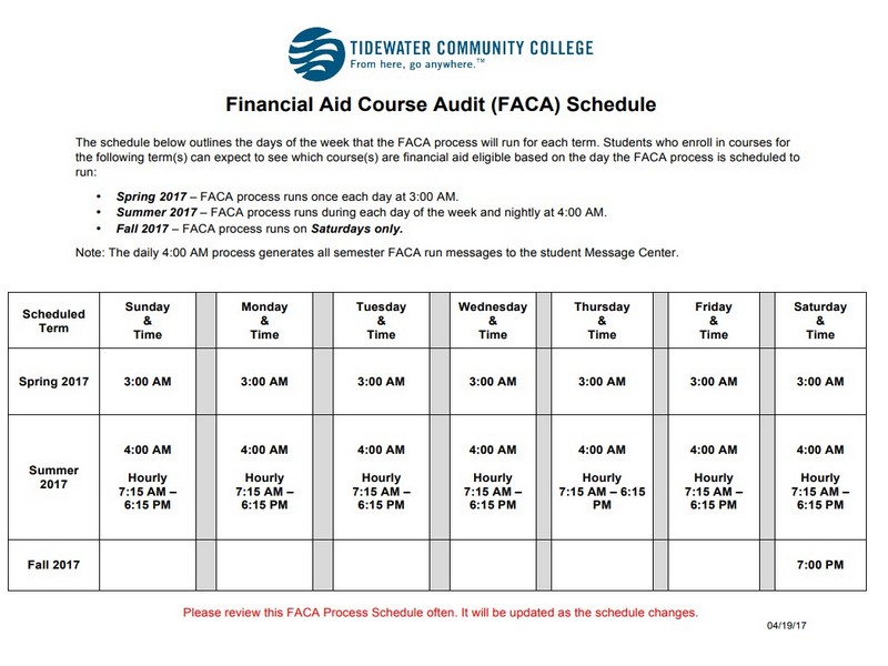 Financial Audit Schedule Template