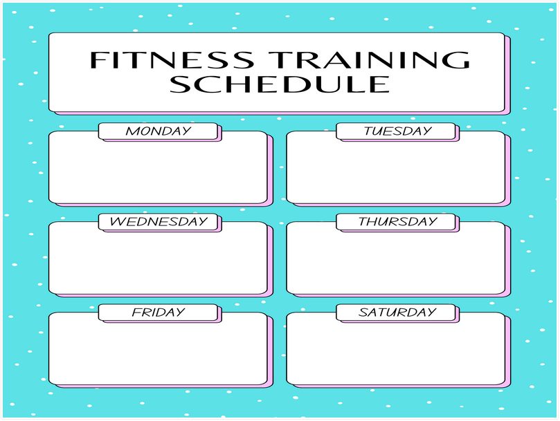 Fitness Training Schedule