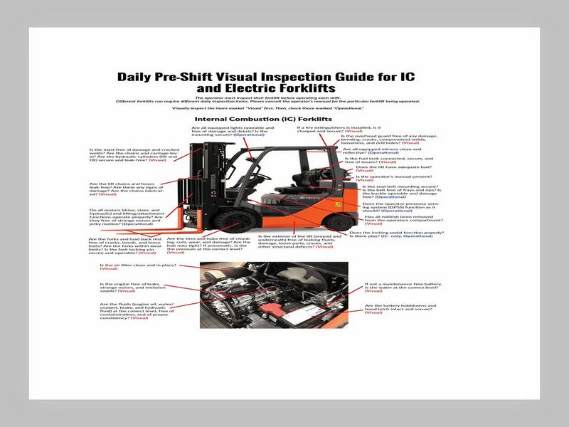 Forklift Maintenance Schedule Template 09