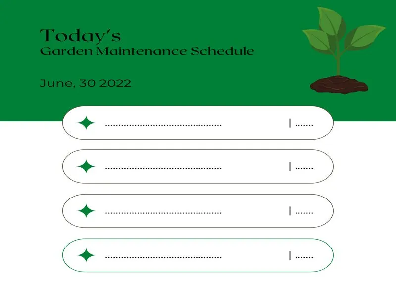 Garden Maintenance Schedule 03