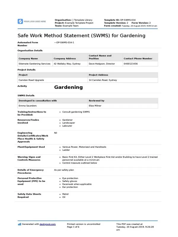 Garden Maintenance Schedule 08