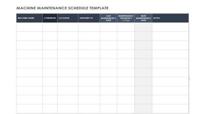 Machine Maintenance Schedule Featured