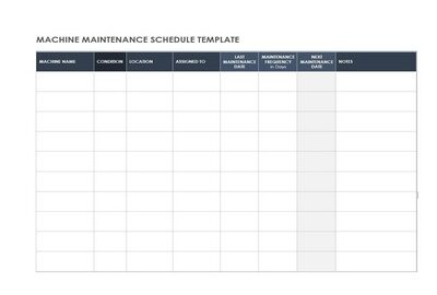 Machine Maintenance Schedule Featured