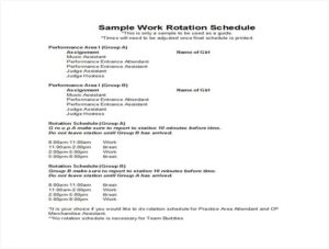 13+ Outstanding On Call Rotation Schedule Template – sample schedule