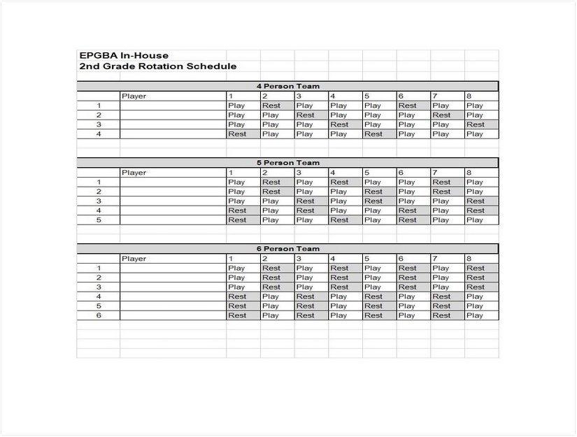 On Call Rotation Schedule Template 04