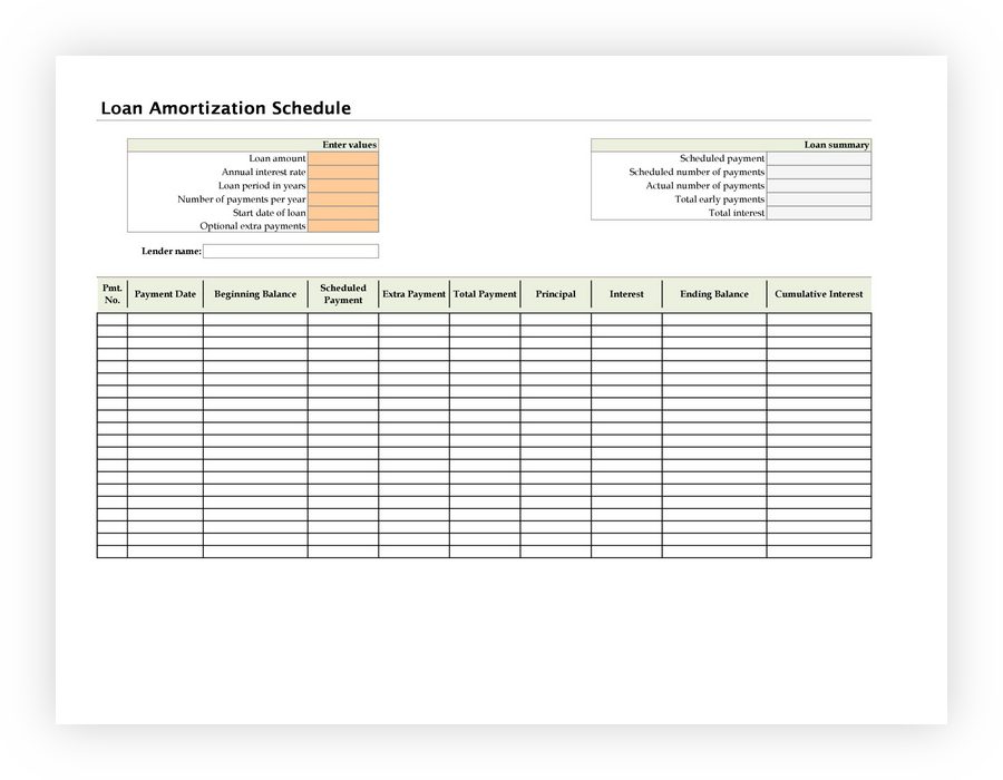 Payment Schedule Template 10