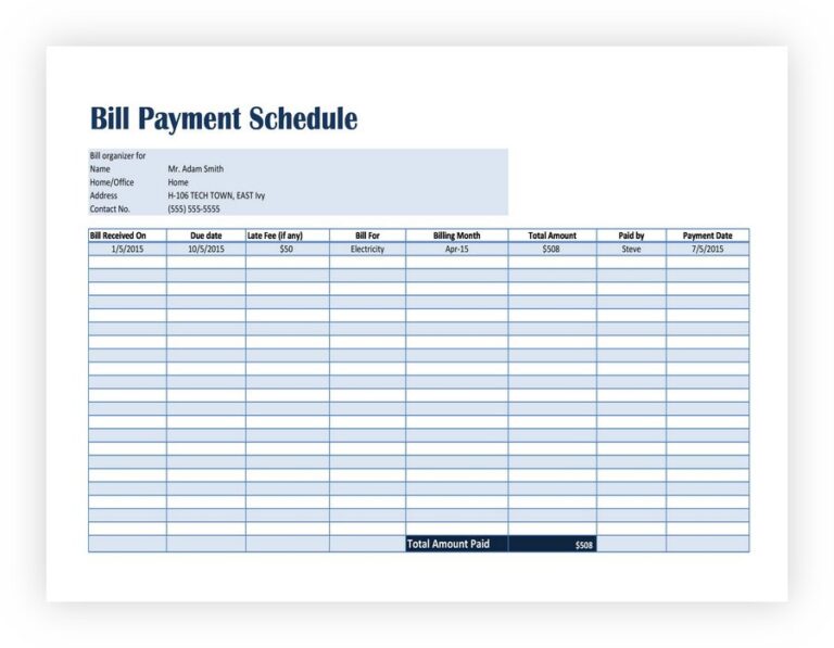 55 Simple Payment Schedule Template (Word Excel) sample schedule 55 Simple Payment Schedule Template (Word Excel) sample schedule
