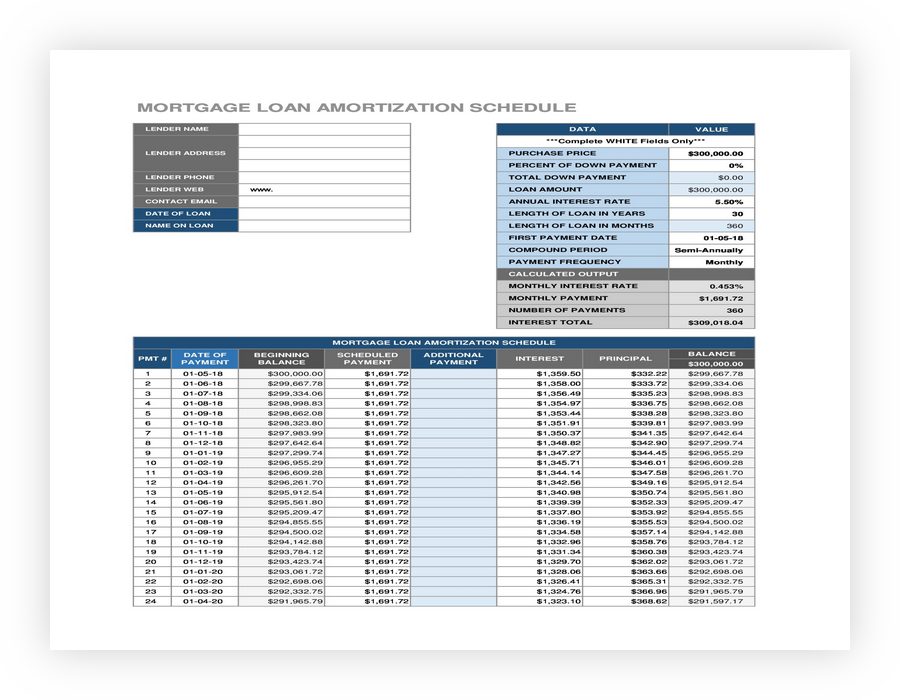 Payment Schedule Template 19