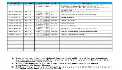 Production Schedule Template Featured