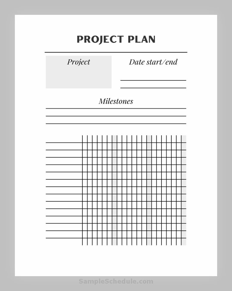 Project Plan Template 03