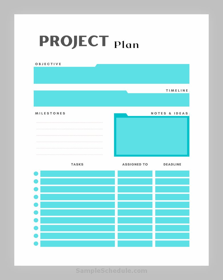 Project Plan Template 06