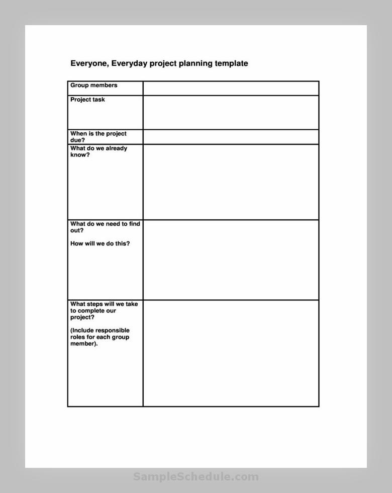 Project Plan Template 13