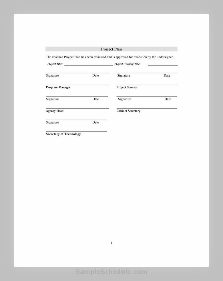 Project Plan Template 27