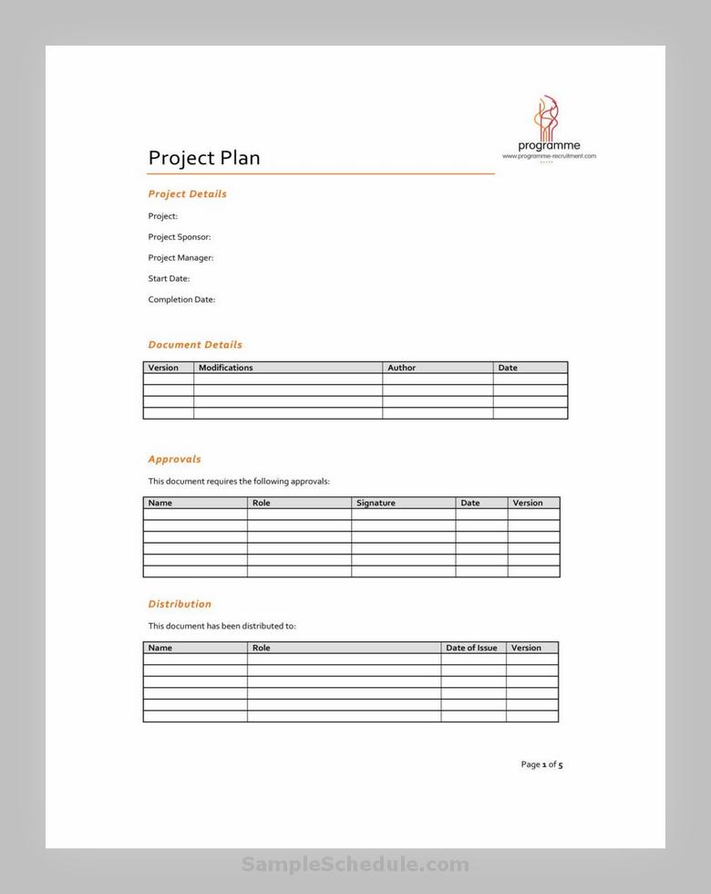 Project Plan Template 33