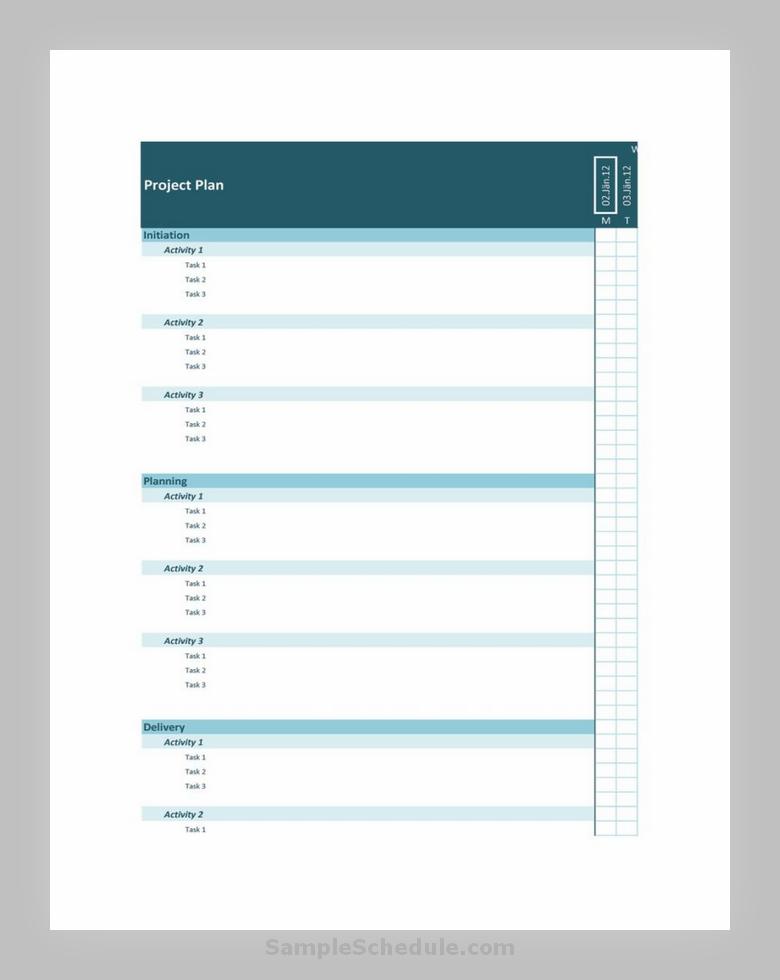 Project Plan Template 36