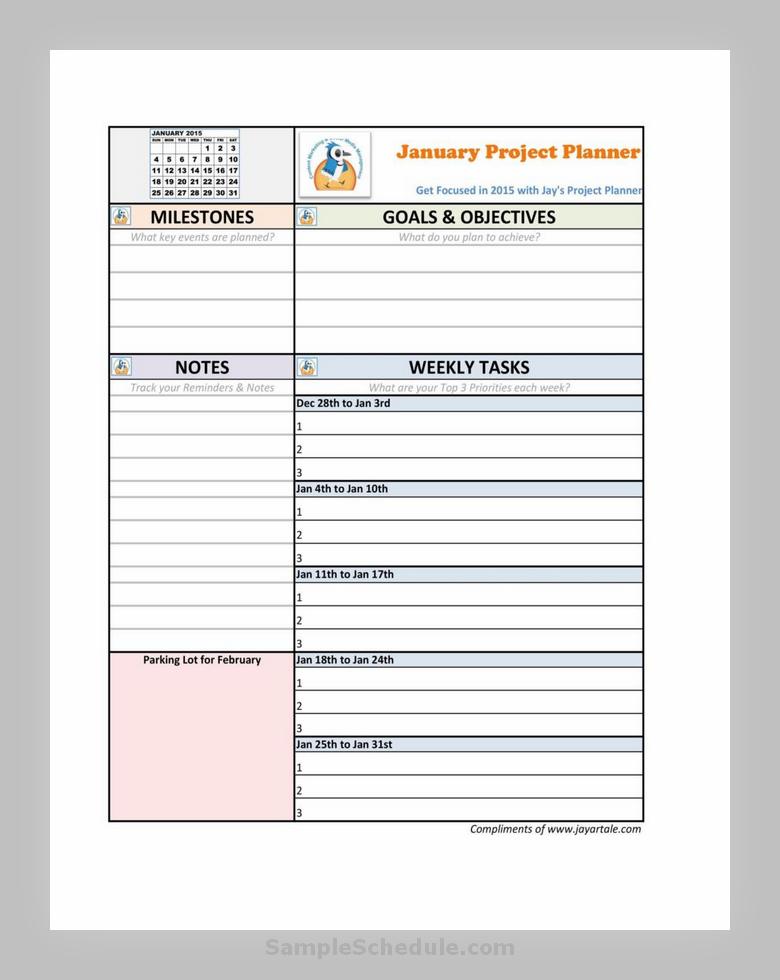 Project Plan Template 44