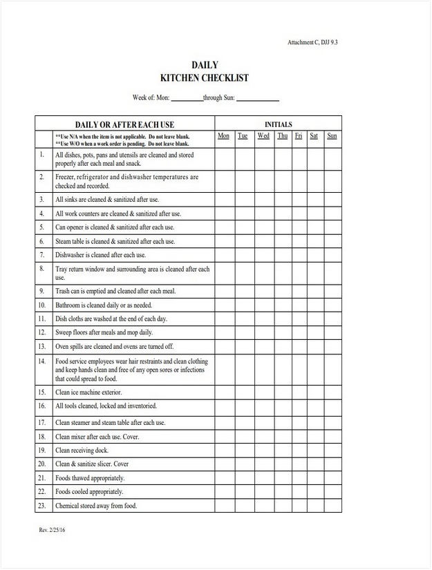 10 Free Cleaning Schedule Template For